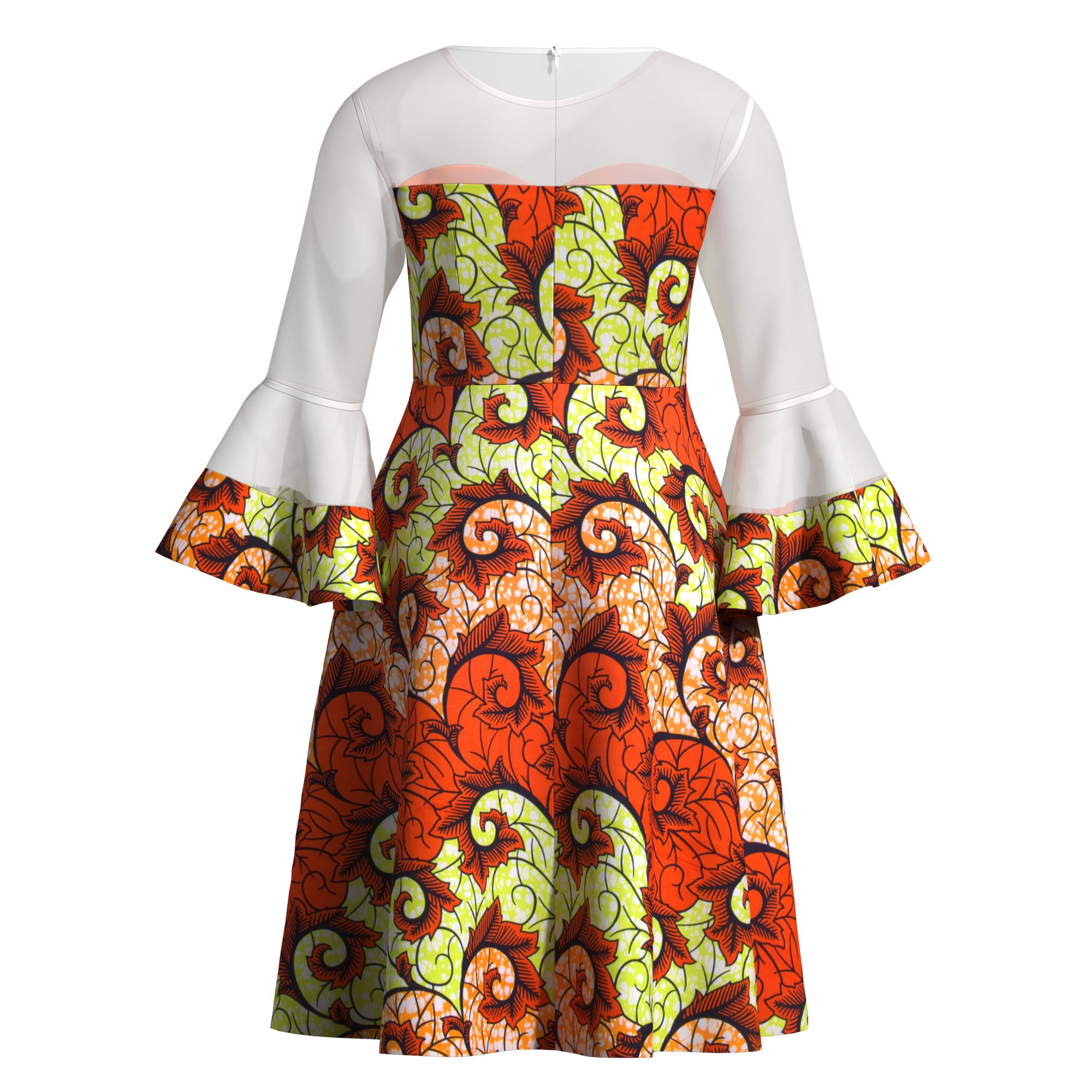 Women African Ankara Print Mid - African Ankara Print recension och pris