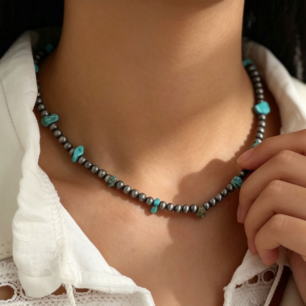 Men Bohemian Ethnic Beaded Nec - Ethnic Wear Men'S Fashion recension och pris