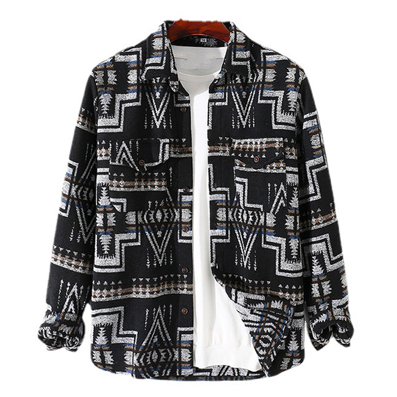 Men's Long Sleeve Custom Logo  - Ethnic Fashion Logo recension och pris