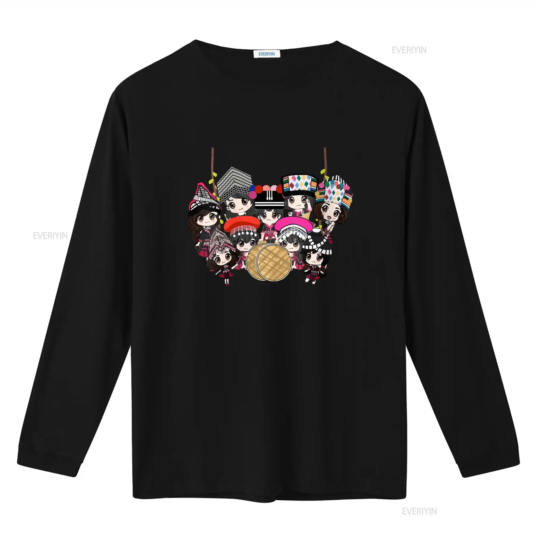 9 Hmong Girls Cartoon Print T  - Ethnic Wear Men'S Fashion recension och pris