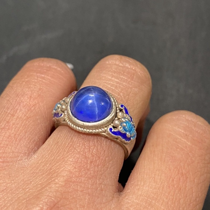 Ethnic Cloisonne Open Ring, Ex - Ethnic Wear Men'S Fashion recension och pris
