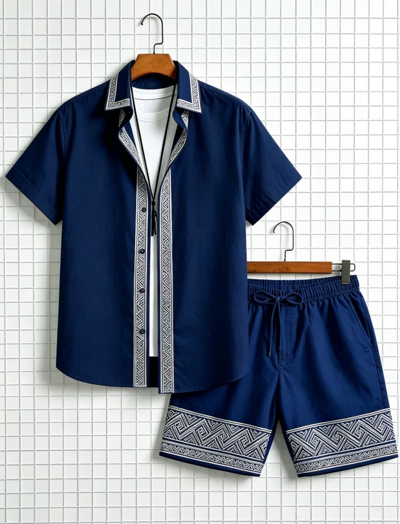 Men's ethnic border printed sh - Ethnic Fashion recension och pris