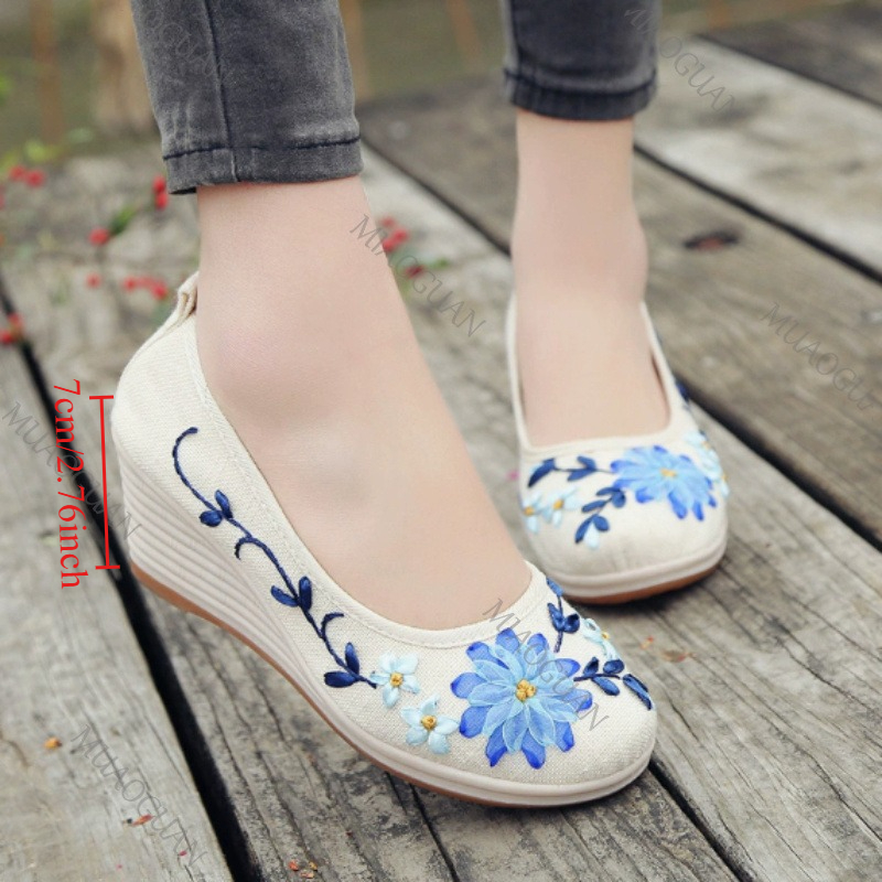 Embroidered Women Comfort Wedg - Ethnic Fashion recension och pris