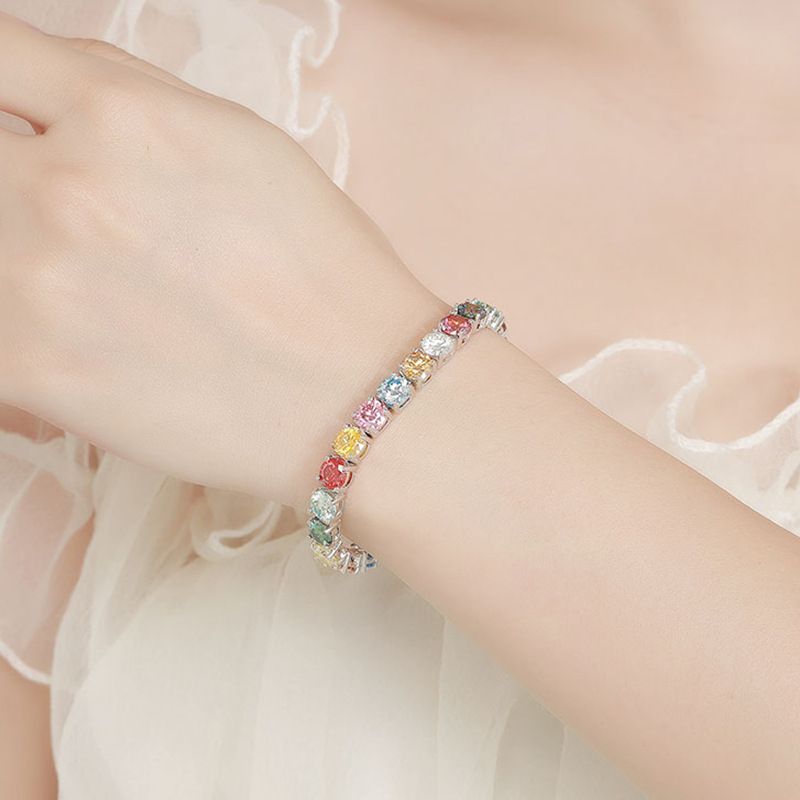 Dopamine color moissanite plat - Ethnic Fashion Trend recension och pris