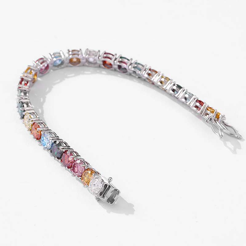 Dopamine color moissanite plat - Ethnic Fashion Trend recension och pris