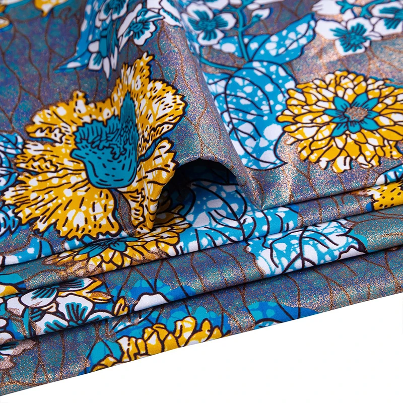 Cotton African Flash Gold Prin - African Ankara Print recension och pris