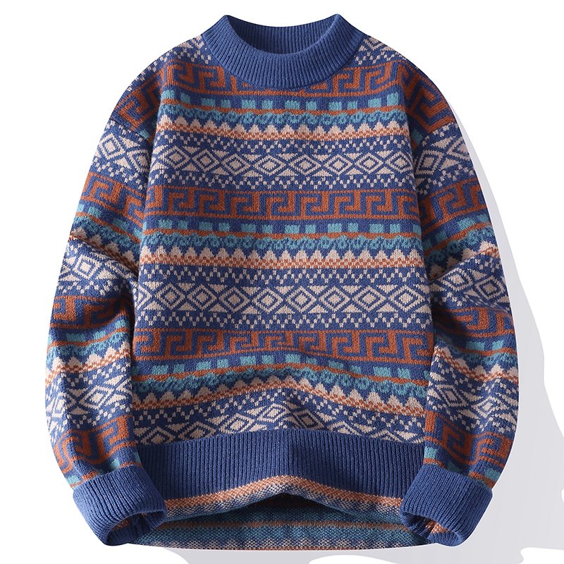Trendy Men's Round Neck Sweate - Ethnic Wear Men'S Fashion recension och pris