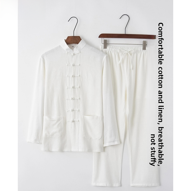 Summer Cotton Linen Youth Hanf - Ethnic Wear Men'S Fashion recension och pris